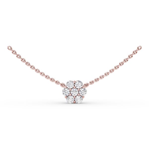 Floral Diamond Necklace  Harris Jeweler Troy, OH