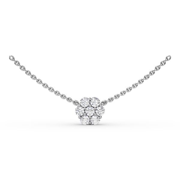 Floral Diamond Necklace  Lake Oswego Jewelers Lake Oswego, OR