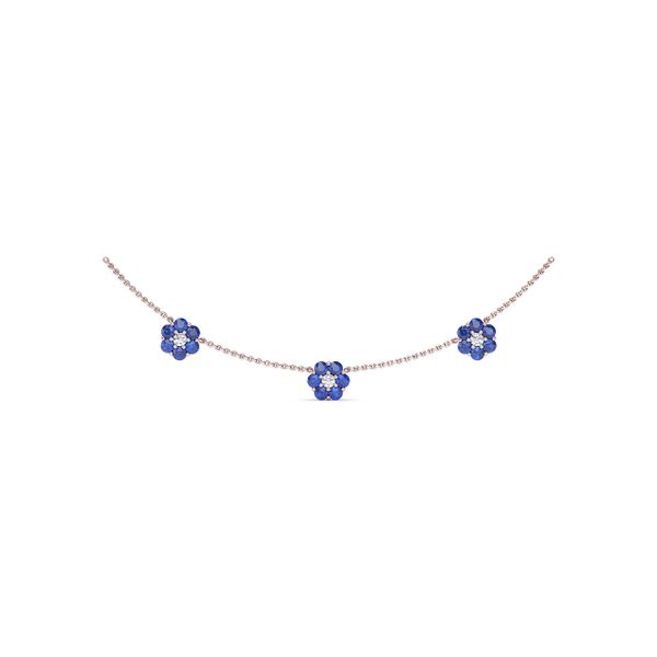 Petals Of Love Sapphire Necklace  Parris Jewelers Hattiesburg, MS