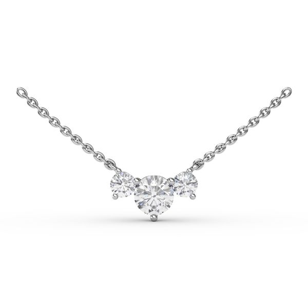 Trio Diamond Necklace  Gaines Jewelry Flint, MI