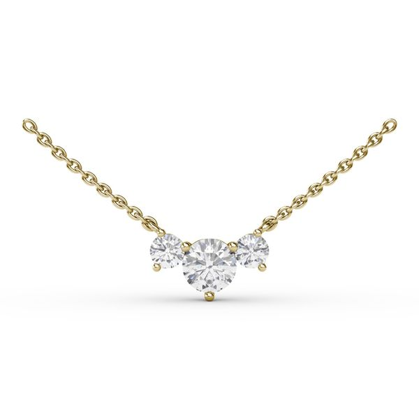 Raw Diamond Necklace Pendant in Yellow Gold