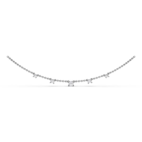Shared Prong Diamond Necklace  Castle Couture Fine Jewelry Manalapan, NJ