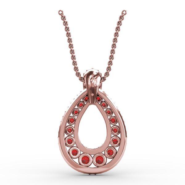Steal The Spotlight Ruby and Diamond Pendant  Image 3 Jacqueline's Fine Jewelry Morgantown, WV