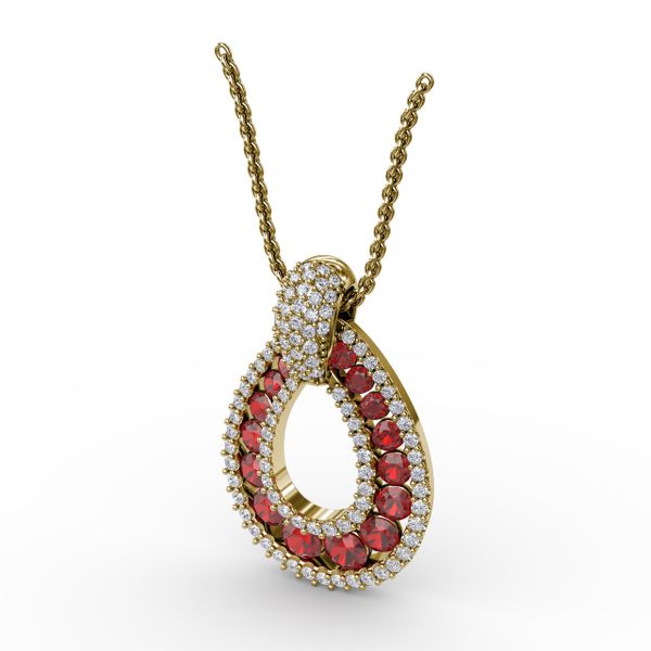 Steal The Spotlight Ruby and Diamond Pendant  Image 2 LeeBrant Jewelry & Watch Co Sandy Springs, GA
