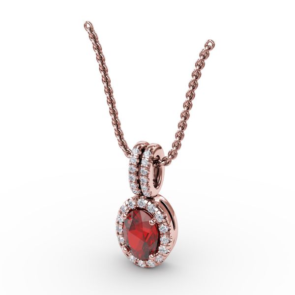 Sophisticated Ruby and Diamond Pendant  Image 2 Bell Jewelers Murfreesboro, TN