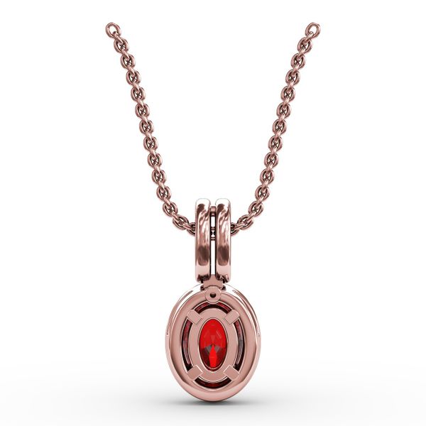 Sophisticated Ruby and Diamond Pendant  Image 3 Milano Jewelers Pembroke Pines, FL