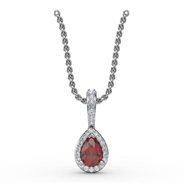 Statement Ruby and Diamond Pendant Milano Jewelers Pembroke Pines, FL