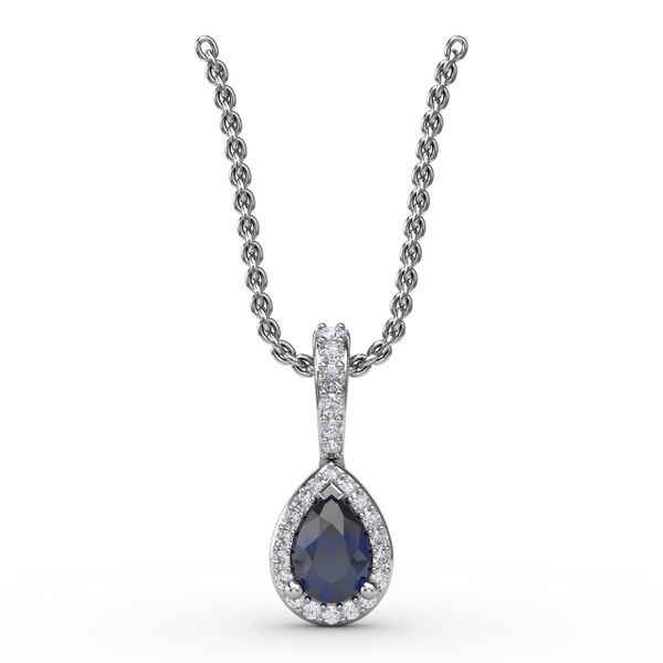 Statement Sapphire and Diamond Pendant D. Geller & Son Jewelers Atlanta, GA