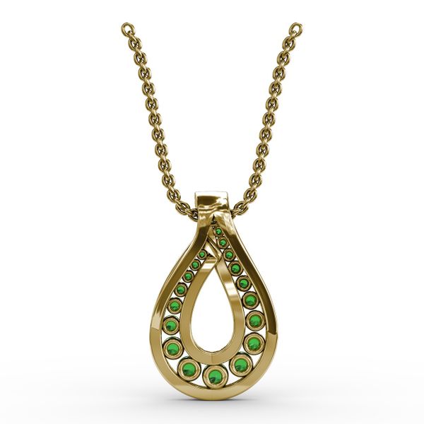 Infinity Loop Emerald Pendant  Image 3 Mesa Jewelers Grand Junction, CO