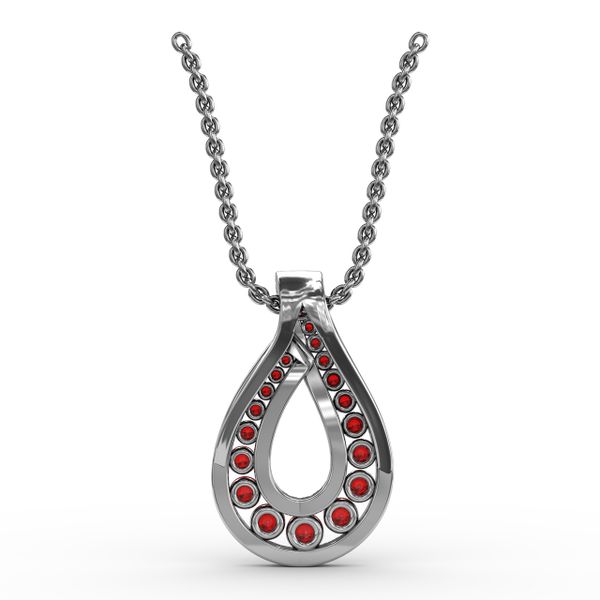 Infinity Loop Ruby Pendant  Image 3 Bell Jewelers Murfreesboro, TN