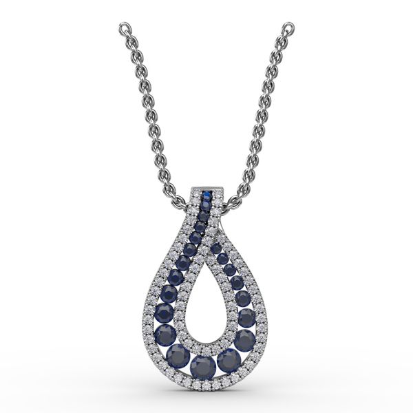Infinity Loop Sapphire Pendant  Lake Oswego Jewelers Lake Oswego, OR