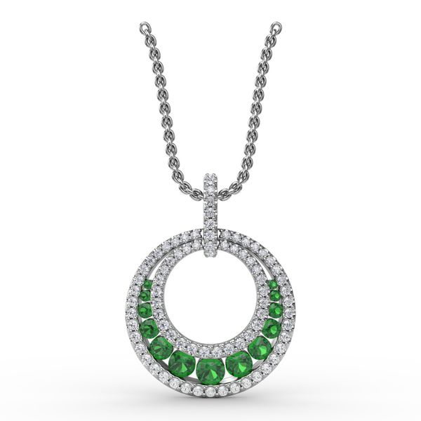 Fana Always and Forever Emerald Pendant P1535E-14kt-White | Meritage ...