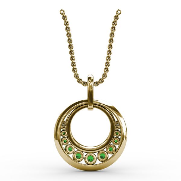 Always and Forever Emerald Pendant  Image 3 Graham Jewelers Wayzata, MN