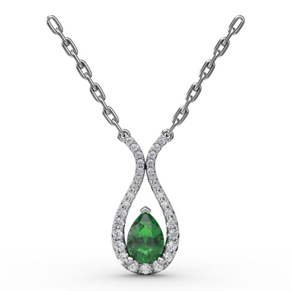 Feel The Love Emerald and Diamond Pendant Conti Jewelers Endwell, NY