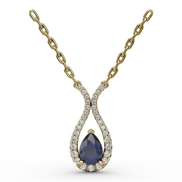 Feel The Love Sapphire and Diamond Pendant D. Geller & Son Jewelers Atlanta, GA