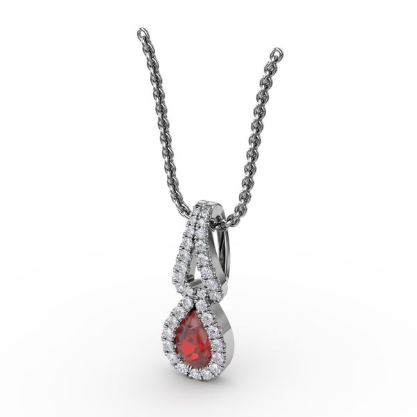 Make A Statement Ruby and Diamond Pendant Image 2 Conti Jewelers Endwell, NY