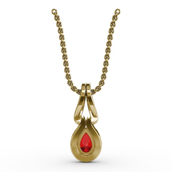 Make A Statement Ruby and Diamond Pendant Image 3 Castle Couture Fine Jewelry Manalapan, NJ