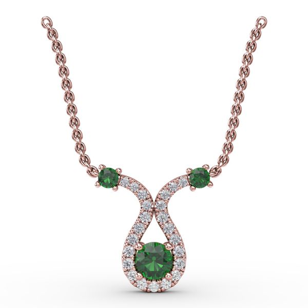Full of Life Emerald and Diamond Pendant D. Geller & Son Jewelers Atlanta, GA