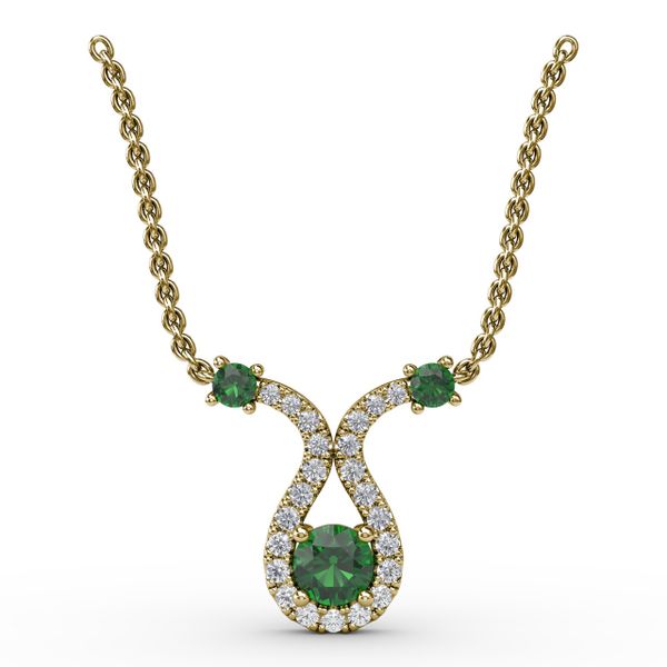 Full of Life Emerald and Diamond Pendant Falls Jewelers Concord, NC