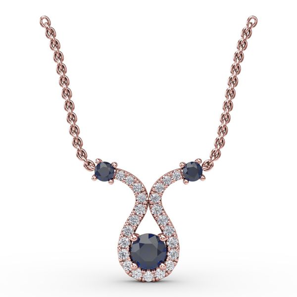 Full of Life Sapphire and Diamond Pendant Shannon Jewelers Spring, TX