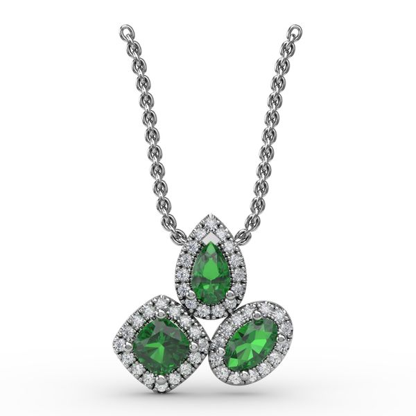 Never Dull Your Shine Emerald and Diamond Pendant P.K. Bennett Jewelers Mundelein, IL