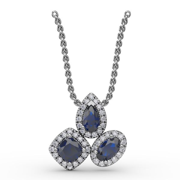 Never Dull Your Shine Sapphire and Diamond Pendant LeeBrant Jewelry & Watch Co Sandy Springs, GA