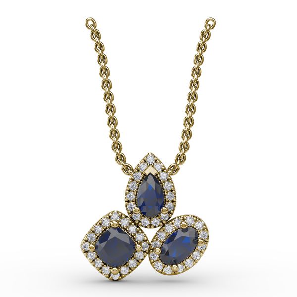 Never Dull Your Shine Sapphire and Diamond Pendant John Herold Jewelers Randolph, NJ