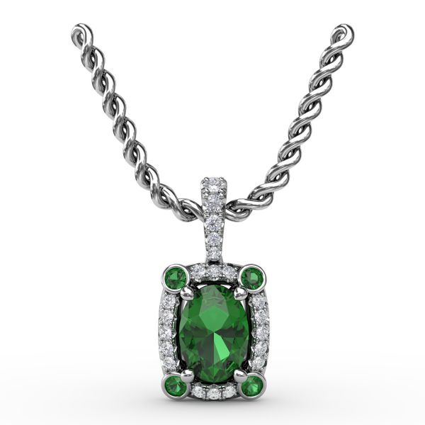 Feel The Elegance Emerald and Diamond Pendant  Selman's Jewelers-Gemologist McComb, MS