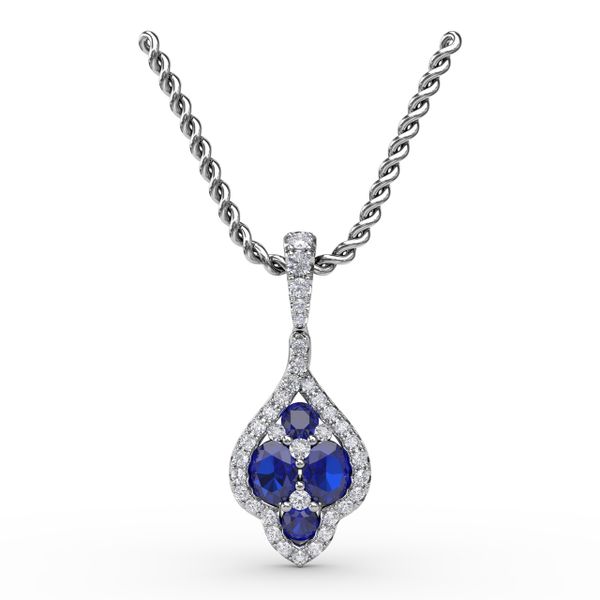 Precious Sapphire and Diamond Pendant  D. Geller & Son Jewelers Atlanta, GA