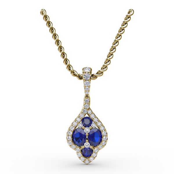 Precious Sapphire and Diamond Pendant  Reed & Sons Sedalia, MO