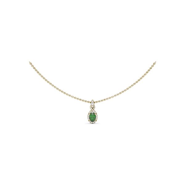 Love Knot Emerald and Diamond Pendant Sergio's Fine Jewelry Ellicott City, MD