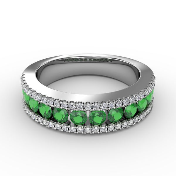 Destined To Be Emerald and Diamond Ring Milano Jewelers Pembroke Pines, FL