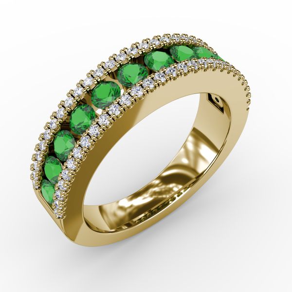 Destined To Be Emerald and Diamond Ring Image 2 Conti Jewelers Endwell, NY