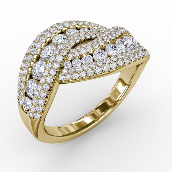 Intertwining Love Diamond Ring Image 2 Selman's Jewelers-Gemologist McComb, MS
