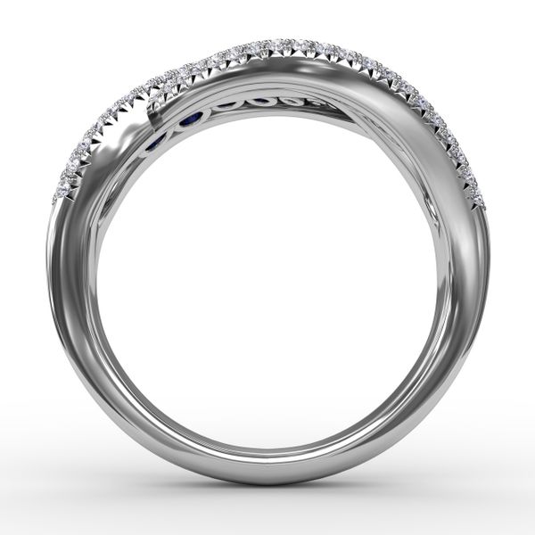 Intertwining Love Sapphire and Diamond Ring Image 3 Conti Jewelers Endwell, NY