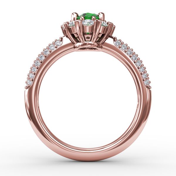 Blossoming Halo Ring  Image 3 D. Geller & Son Jewelers Atlanta, GA