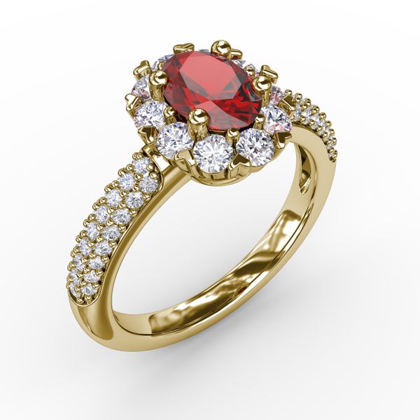 Blossoming Halo Ring  Image 2 Sanders Diamond Jewelers Pasadena, MD