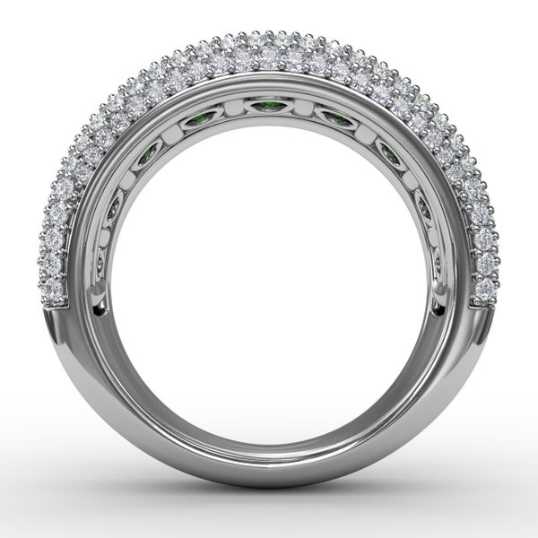 Bold and Beautiful Emerald and Diamond Ring  Image 3 John Herold Jewelers Randolph, NJ