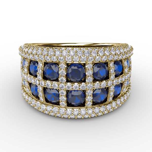 Bold and Beautiful Sapphire and Diamond Ring  J. Thomas Jewelers Rochester Hills, MI