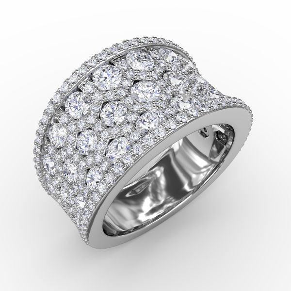 Fana Motif Diamond Ring R1558-14kt-White 14KW Cedar City | Clark & Linford  | Cedar City, UT