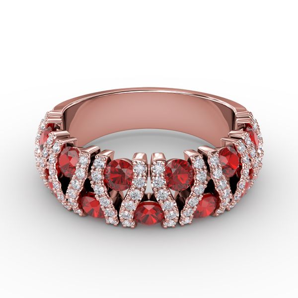 Make A Statement Ruby And Diamond Ring  John Herold Jewelers Randolph, NJ