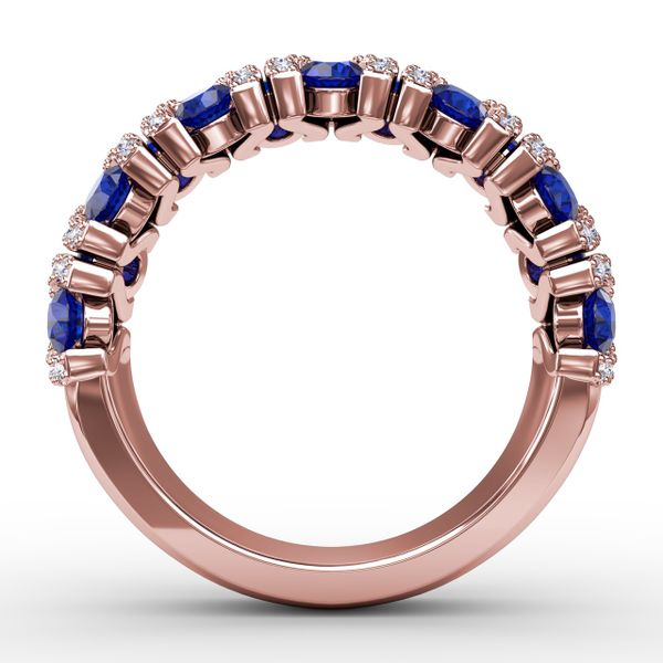 Make A Statement Sapphire And Diamond Ring  Image 3 Conti Jewelers Endwell, NY