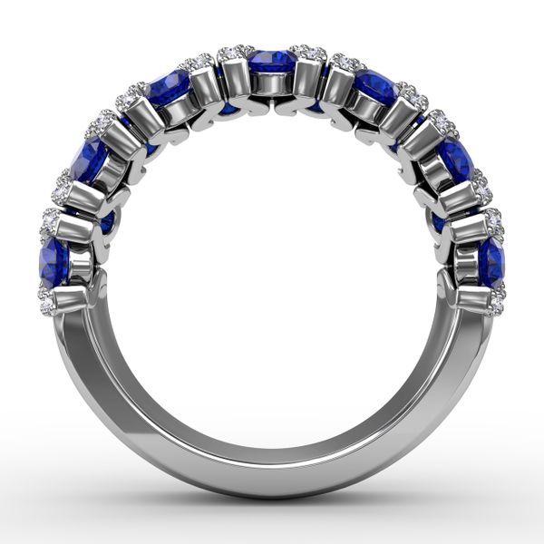 Make A Statement Sapphire And Diamond Ring  Image 3 Selman's Jewelers-Gemologist McComb, MS