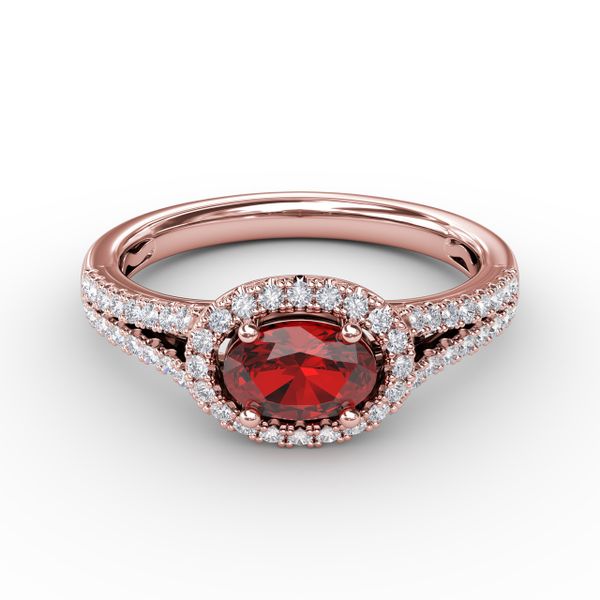 Halo Emerald and Diamond Ring D. Geller & Son Jewelers Atlanta, GA
