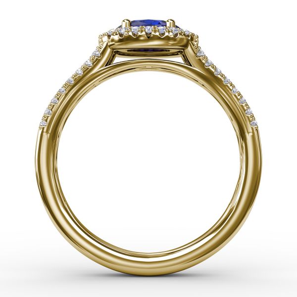 Halo Emerald and Diamond Ring Image 3 LeeBrant Jewelry & Watch Co Sandy Springs, GA