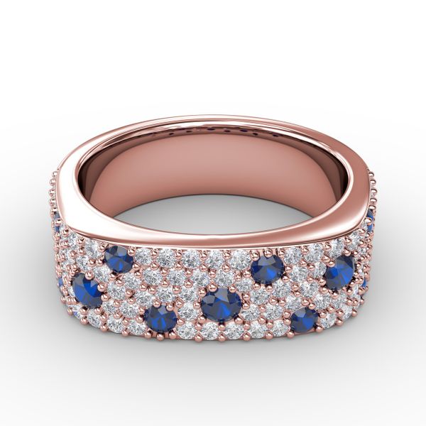 Under the Stars Sapphire-Speckled Diamond Ring D. Geller & Son Jewelers Atlanta, GA