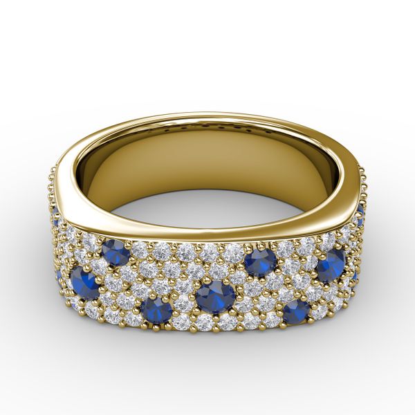 Under the Stars Sapphire-Speckled Diamond Ring Bell Jewelers Murfreesboro, TN