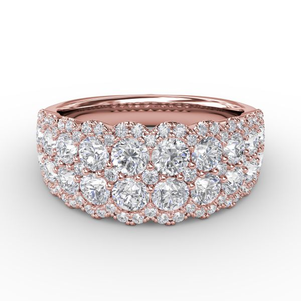 Eternity Wedding Band, Pink Gold And Diamonds - Categories