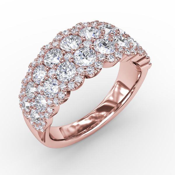 Get Sentimental Diamond Double Row Ring Image 2 D. Geller & Son Jewelers Atlanta, GA