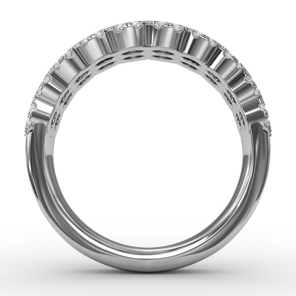 Get Sentimental Diamond Double Row Ring Image 3 Jacqueline's Fine Jewelry Morgantown, WV